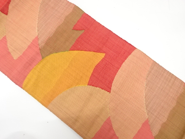 JAPANESE NAGOYA OBI / TSUMUGI / WOVEN MOUNTAINS